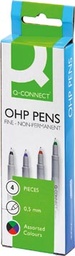 [TIM-KF04089] Non Permanent Marker Q-Connect fijn assorti (4)