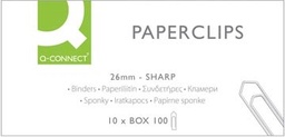 [TIM-KF01307] Papierklemmen Q-Connect 26 mm (100)