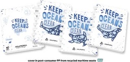 [TIM-3011200] Aurora Adoc schrift Ocean waste Plastics A5 gelijnd