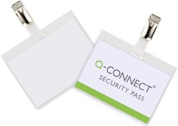 [TIM-KF01562] Badge met clip Q-CONNECT 90x60mm insteek bovenkant (25)