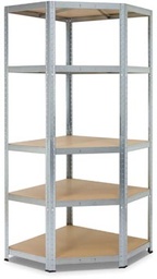 [TIM-619003] Rek Avasco Strong Corner metaal gegalvaniseerd 176x75x40x50cm met 5 legborden