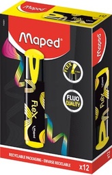 [TIM-M740301] Markeerstift Maped Fluo'Peps Flex geel (12)