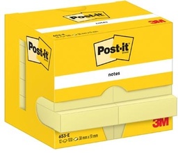 [TIM-7129163] Memoblok Post-It Notes 38x51mm 100vel geel (653M) (12)