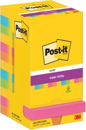 [TIM-7129173] Memoblok Post-It Super Sticky Notes Carnival 76x76mm 90vel assorti (12)