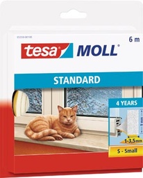 [TIM-5559010] Tochtstrip Tesa Moll Standard I-profiel 6m zelfklevend wit