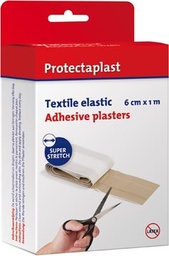 [TIM-8112PH] Textielpleister Protectaplast Elastic 6cmx1m op rol huidskleur