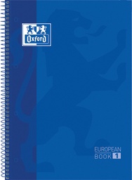 [TIM-1430197] Spiraalschrift Oxford School Classic Europeanbook karton A4+ geruit 160blz donkerblauw