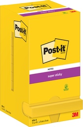 [TIM-654-S] Memoblok Post-it Super Sticky notes 76x76mm 90vel neongeel (12)