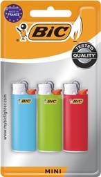 [TIM-807973] Aanstekers vuursteen BIC Mini assorti (3)