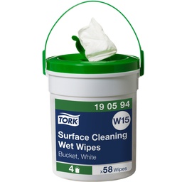 [OND-190594] Vochtige doekjes Tork Surface cleaning emmer 58 stuks 27x27cm W15 (4)