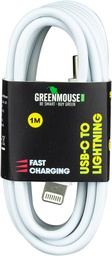 [TIM-6956598] Kabel Greenmouse Lightning USB-C naar 8-pin lengte 1m wit