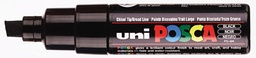 [TIM-PC8KZ] Paintmarker Uni-ball Posca schuine punt 8mm zwart