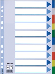 [ESS-15261] Tabbladen Esselte PP A4 10 tabs 11-gaats assorti