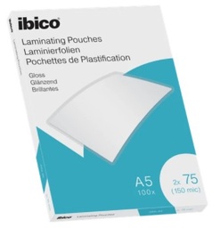 [ACCO-627314] Lamineerhoes Ibico Gloss A5 2x75 micron (100)