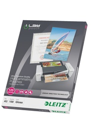 [ESS-74880000] Lamineerhoes Leitz iLam UDT A3 125 micron glanzend (100)