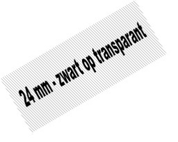 [PTO-TZE151] Tape Brother P-Touch TZE-151 24mm zwart op transparant