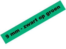 [PTO-TZE721] Tape Brother P-Touch TZE-721 9mm zwart op groen