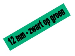 [PTO-TZE731] Tape Brother P-Touch TZE-731 12mm zwart op groen