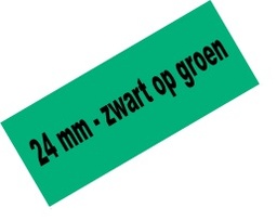 [PTO-TZE751] Tape Brother P-Touch TZE-751 24mm zwart op groen