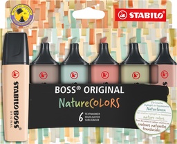 [TIM-70-622] Markeerstift Stabilo Boss Original Nature colors assorti (6)