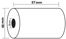 [TIM-40915EE] Thermische rekenrol Exacompta 57mmx46mm (10)