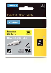 [DYM-S0718290] Dymo Rhino tape krimpkous 9mmx1,5m zwart/geel (18054)