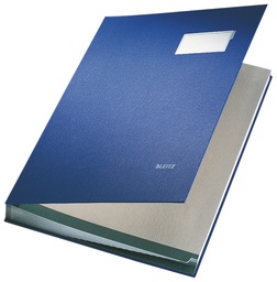 [ESS-57000035] Handtekenmap Leitz PP folio 20-vaks blauw