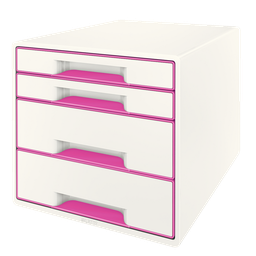 [ESS-52132023] Ladenblok Leitz WOW 4 laden wit/roze metallic (5213223)