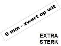 [PTO-TZES221] Tape Brother P-Touch TZE-S221 9mm zwart op wit extra sterk