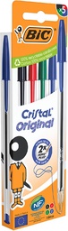 [TIM-516346] Balpen Bic Cristal medium blister assorti (5)