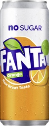 [TIM-52088] Frisdrank Fanta Zero Orange sleek blik van 33cl (24)