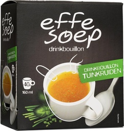 [TIM-ES00012] Soep Effe Soep drinkbouillon tuinkruiden 160ml (40)