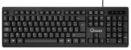 [TIM-9440001] Toetsenbord Qware Liverpool azerty zwart