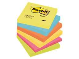 [TIM-654TFEN] Memoblok Post-it Super Sticky Notes Vitaliteit 76x76mm 100vel assorti (6)