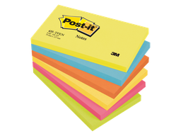 [TIM-655TFEN] Memoblok Post-it Super Sticky Notes Vitaliteit 76x127mm 100vel assorti (6)