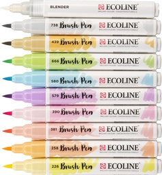 [TIM-1509811] Brushpen Talens Ecoline Brush Pen etui pastel assorti (10)