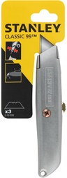 [TIM-2100990] Cutter Stanley 99E met 3 messen zilver