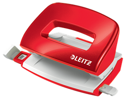 [ESS-50601026] Kleine perforator Leitz NeXXt WOW Mini 2-gaats 10vel metallic rood