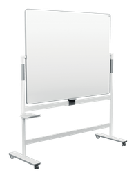 [ACCO-1915645] Whiteboard Nobo Move&Meet Mobiel kantelbord staal 150x120cm grijs