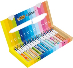 [TIM-518277] Balpen Bic 4 Colours Collector Box medium punt assorti (15)