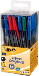 [TIM-8754031] Balpen Bic Cristal medium punt assorti (50)