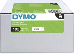 [DYM-2093096] Dymo D1 tape 9mmx7m zwart/wit doos (10)