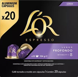 [TIM-4028582] Koffiecapsules Douwe Egberts L'Or Intensity 8 Lungo Profondo (20)