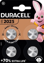 [TIM-4119345] Knoopcelbatterij Duracell Specialty Electronics CR2025 (4)