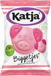 [TIM-37051] Snoep Katja Biggetjes zachte gums met echt fruitsap zak 255g