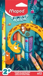 [TIM-863700] Kleurpotlood Maped Jungle Fever Jumbo assorti (12)