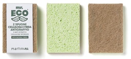 [TIM-470503] Schuurspons Mr. Eco plantaardige cellulose 9,8x6,8x2cm krasbestendig bruin (2)