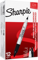 [TIM-S081110] Permanent marker Sharpie twin tip zwart