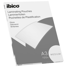 [ACCO-627312] Lamineerhoes Ibico Basics Medium Gloss A3 2x80 micron (100)