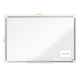 [ACCO-1915155] Whiteboard Nobo Premium Plus Staal magnetisch 90x60cm wit